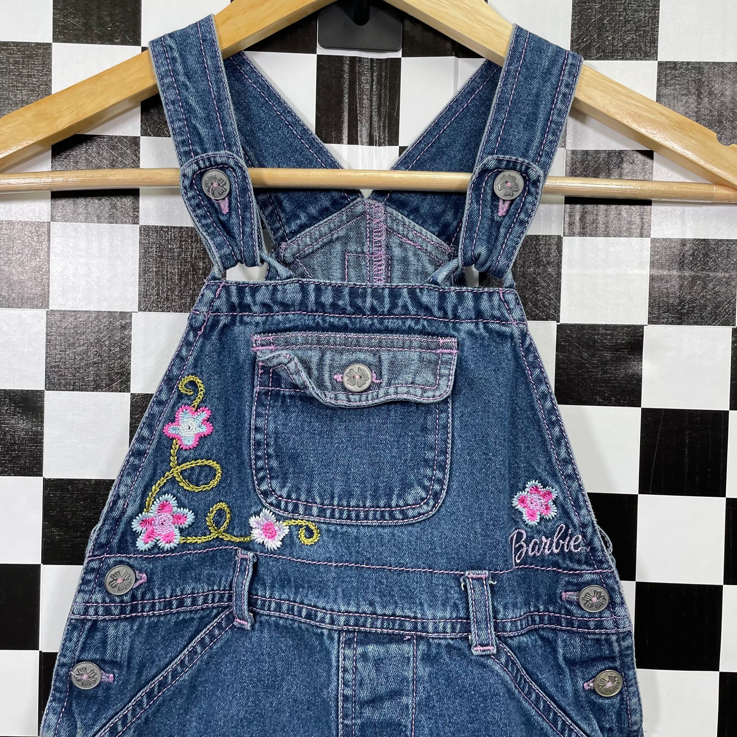 2001 Barbie Denim Dress and Shirt Set - 4/5T