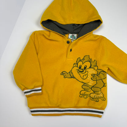 Y2K 2003 Baby Taz Fleece Sweatshirt - 18 Months