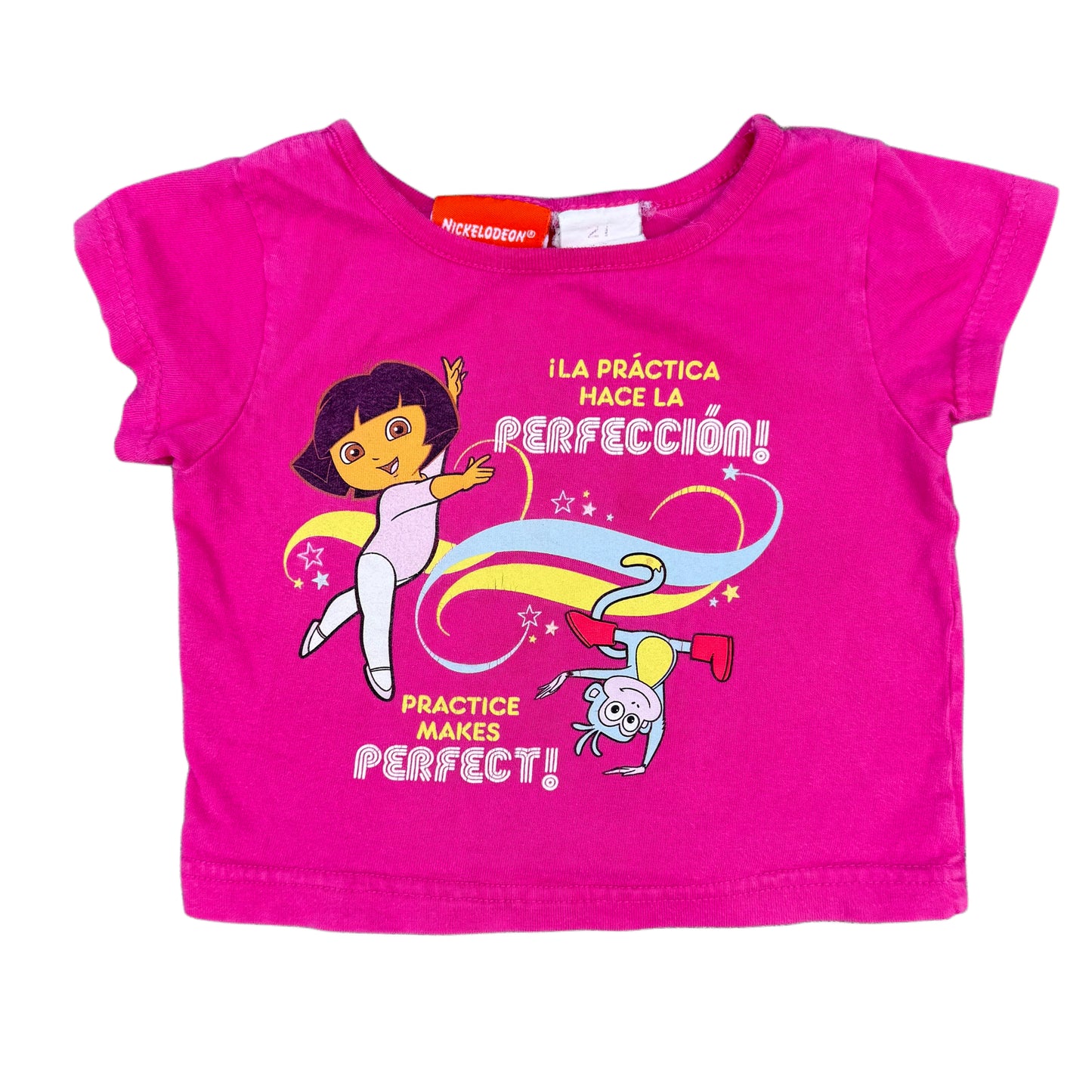 Y2K 2007 Dora and Boots Dancing T-Shirt - 2T