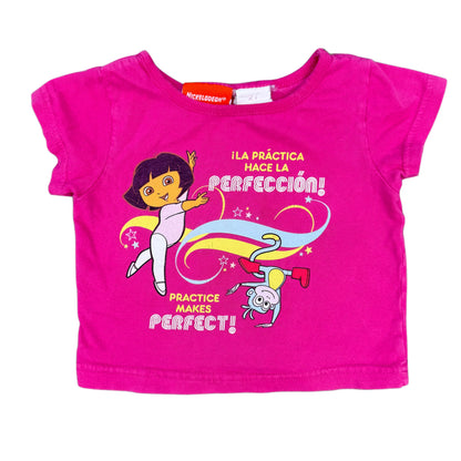 Y2K 2007 Dora and Boots Dancing T-Shirt - 2T