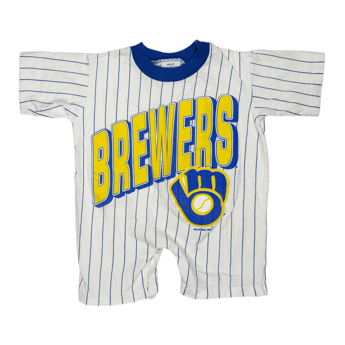 Vintage 1990's Milwaukee Brewers Romper - 0-24 Months