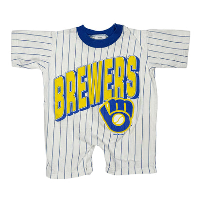 Vintage 1990's Milwaukee Brewers Romper - 0-24 Months