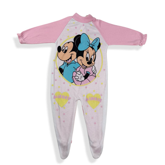 Vintage Mickey and Minnie Disney Sleeper - 6/9 Months