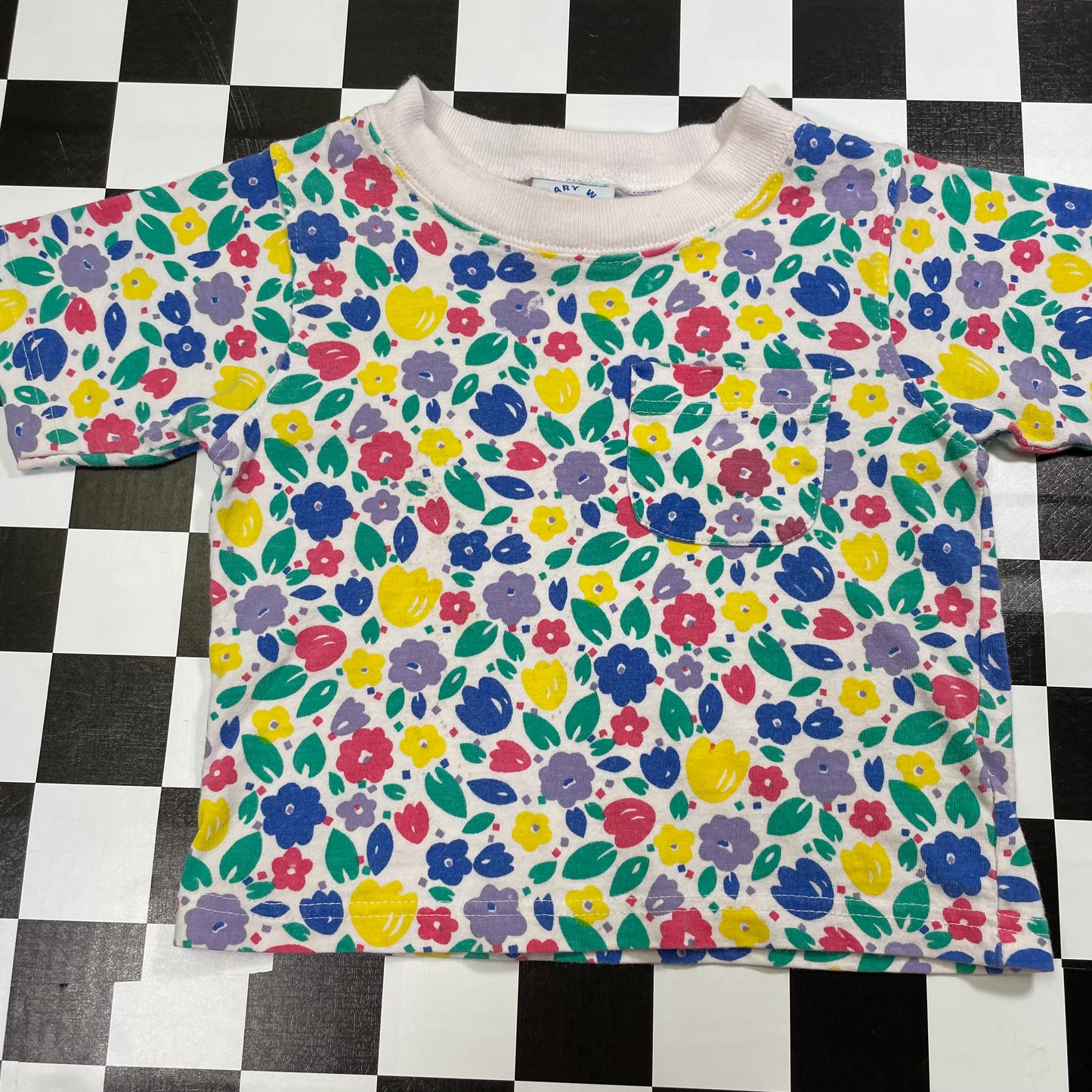 Vintage Floral Short Sleeved Shirt - 24M