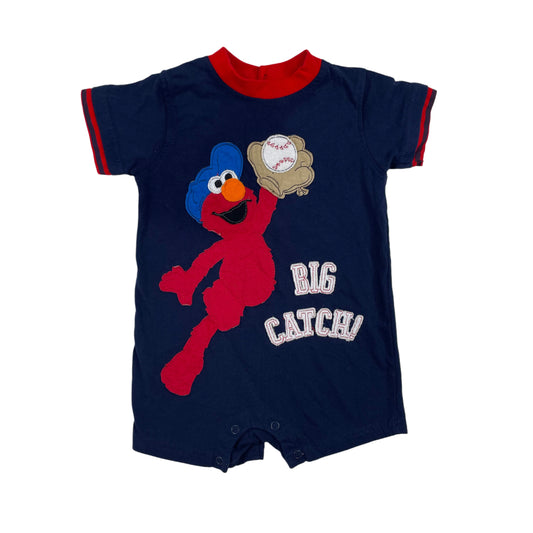 2010 Elmo Baseball Romper - 18 Months