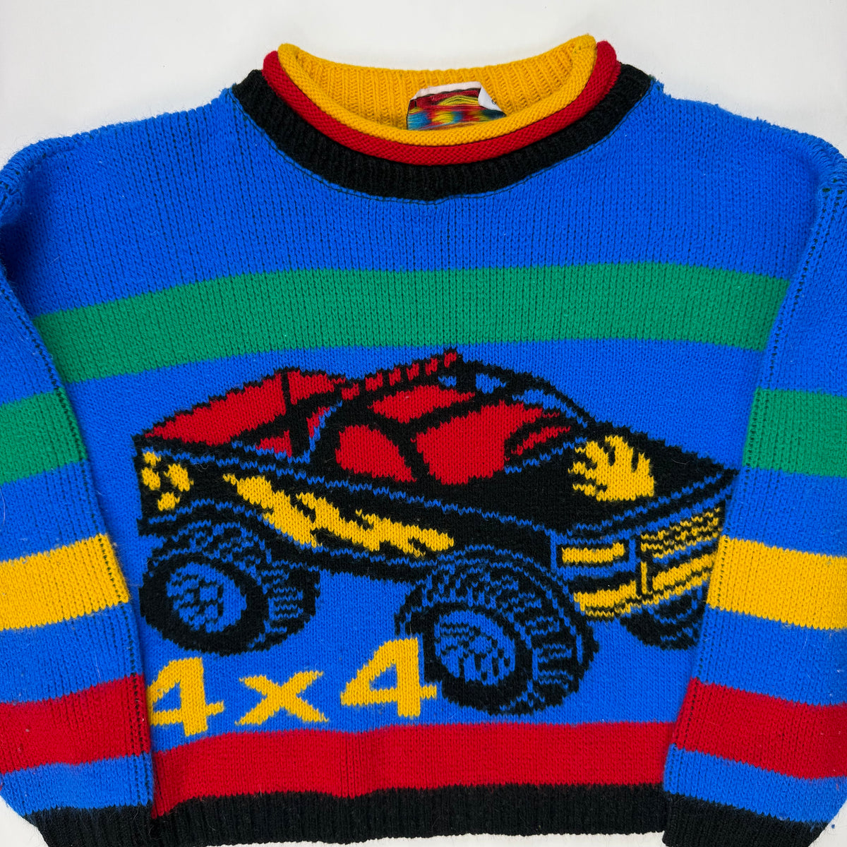 Vintage Hot Cashews Monster Truck Knit Sweater - 3/4T
