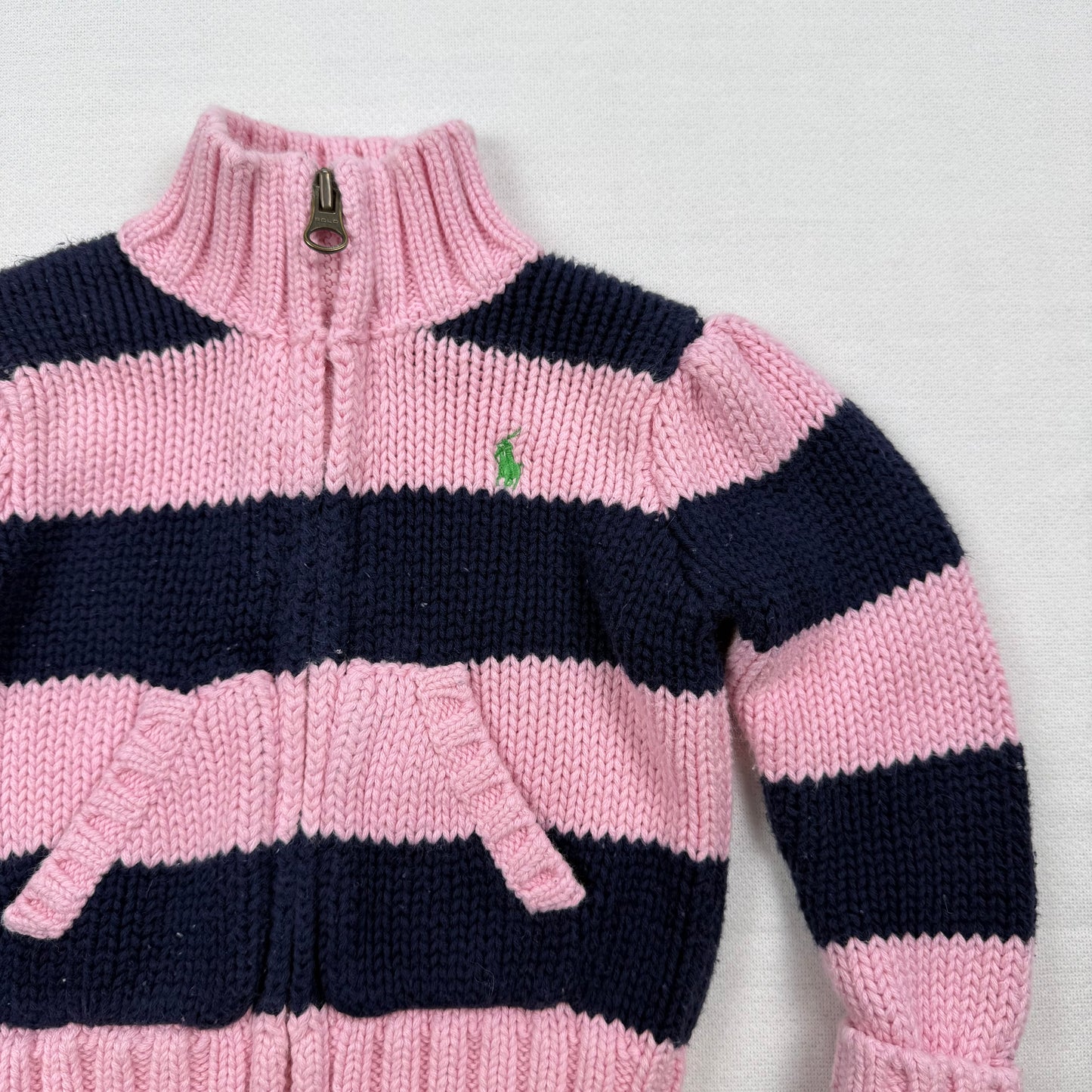 Y2K Ralph Lauren Knit Baby Sweater - 12 Months