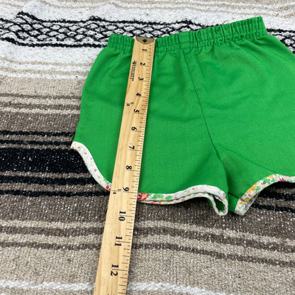 Vintage Green Track Shorts - 4/5T