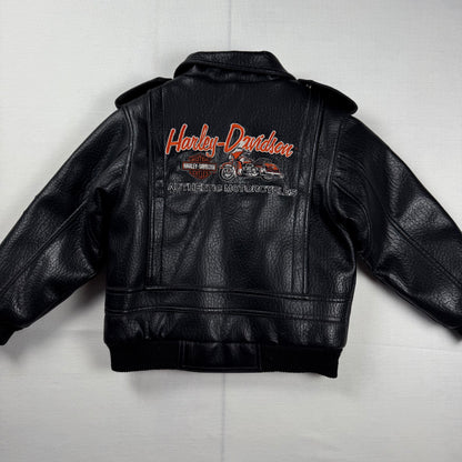Vintage Y2K Harley Davidson Jacket - 4/5T