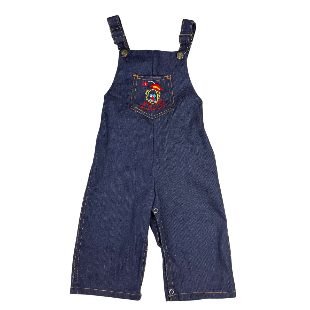 Vintage 1970's Montgomery Ward Clown Overalls - 12 Months