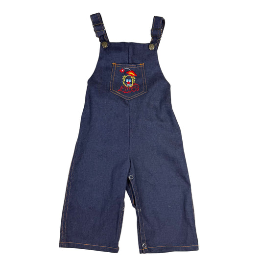 Vintage 1970's Montgomery Ward Clown Overalls - 12 Months