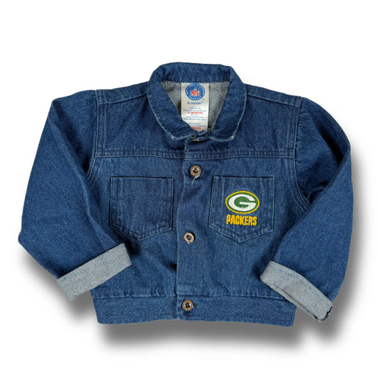 Vintage Green Bay Packers Denim Jacket - 12 Months