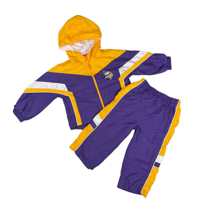 Vintage Minnesota Vikings Two Piece Windbreaker Set - 24 Months