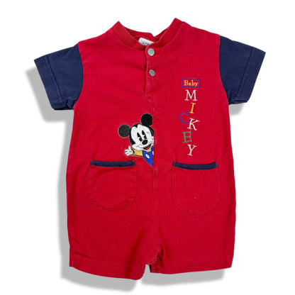 Vintage Mickey Mouse T-Shirt Romper - 12 Months