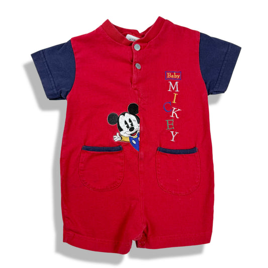 Vintage Mickey Mouse T-Shirt Romper - 12 Months