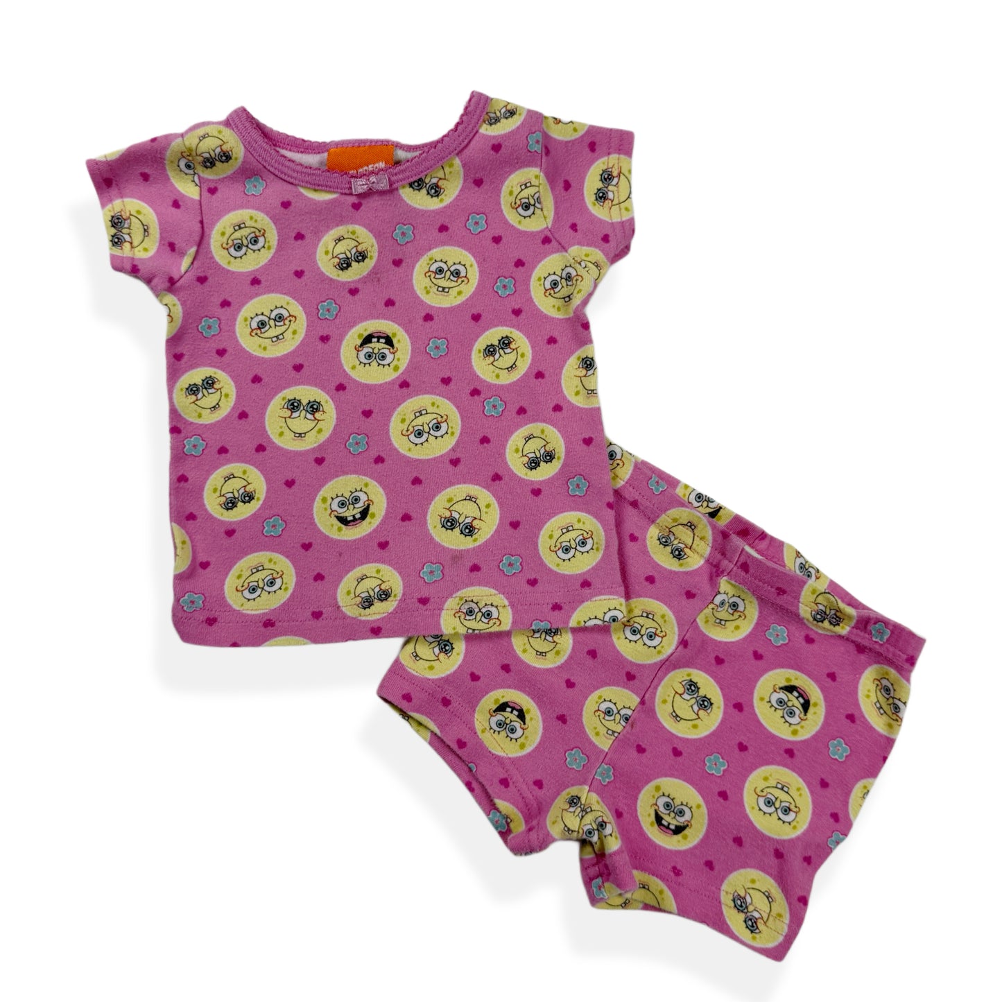 2008 Spongebob Pajama Set - 12 Months