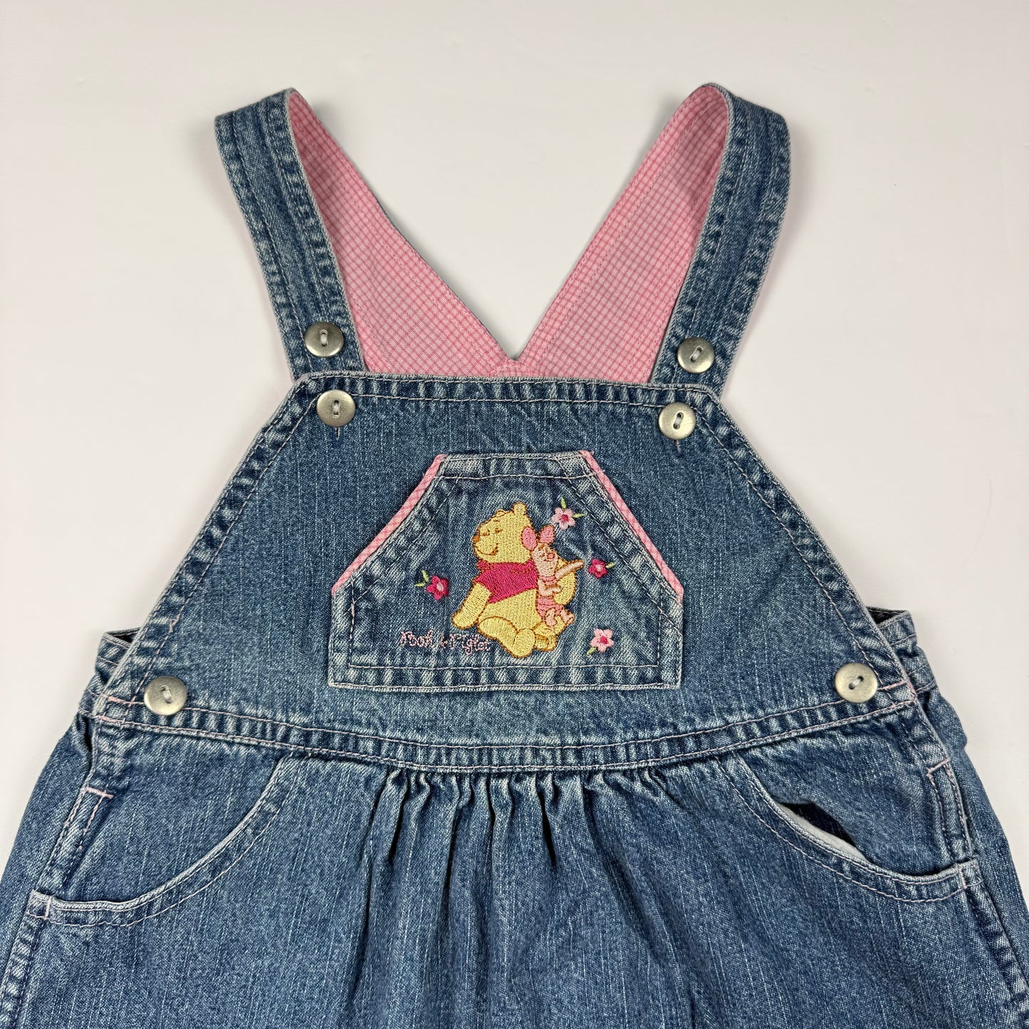 Vintage Y2K Winnie the Pooh Denim Dress - 3T