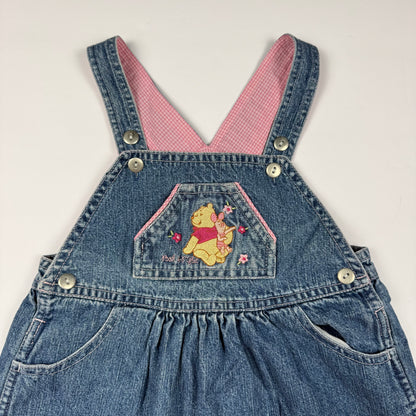Vintage Y2K Winnie the Pooh Denim Dress - 3T