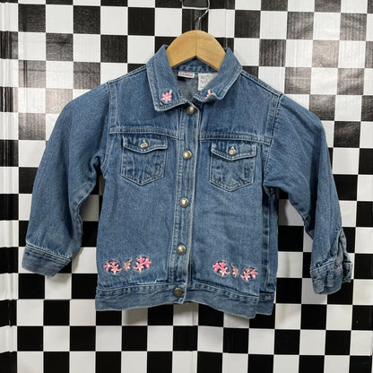 Y2K Arizona Floral Denim Jacket - 4T