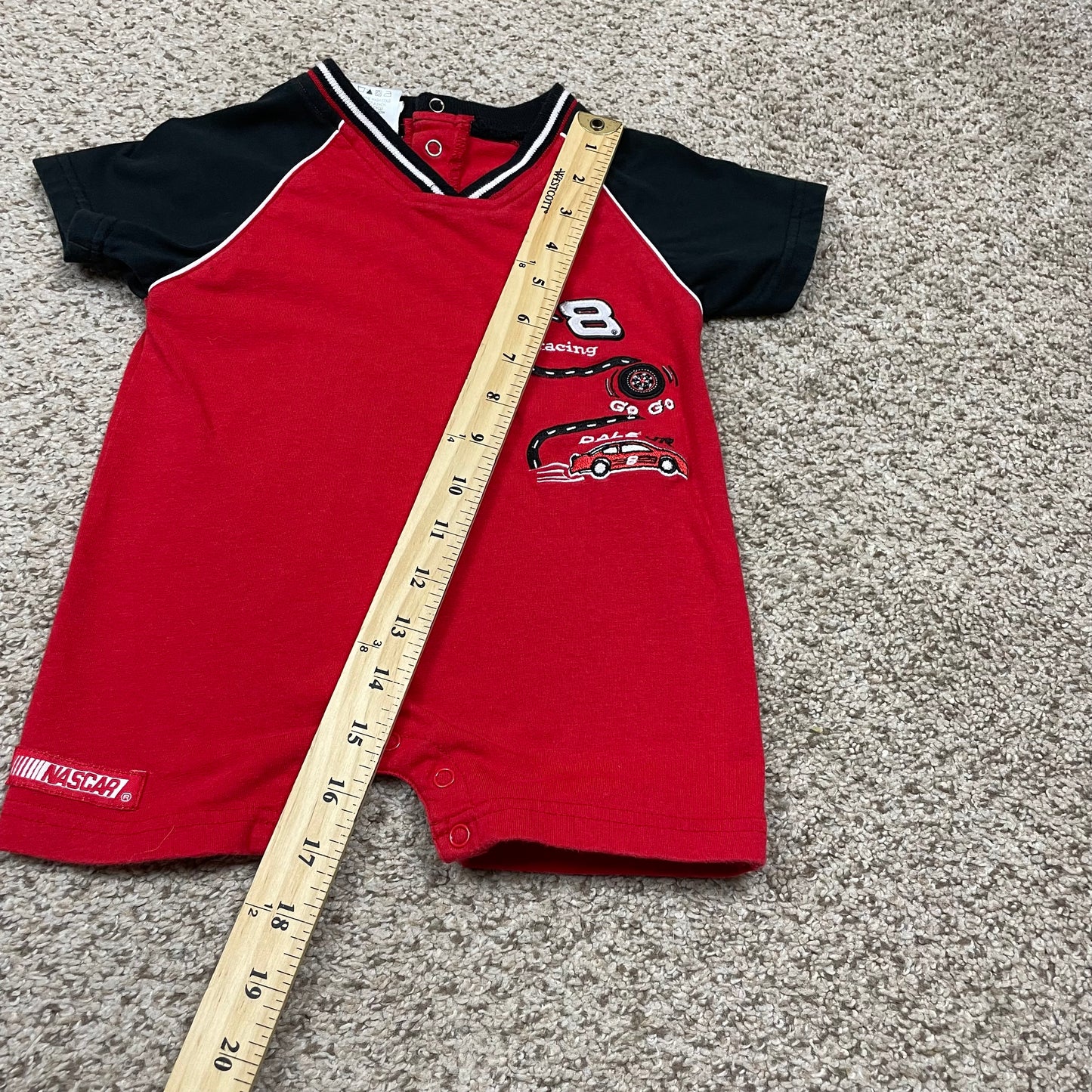 Y2K Dale Jr Nascar Romper - 12 Months