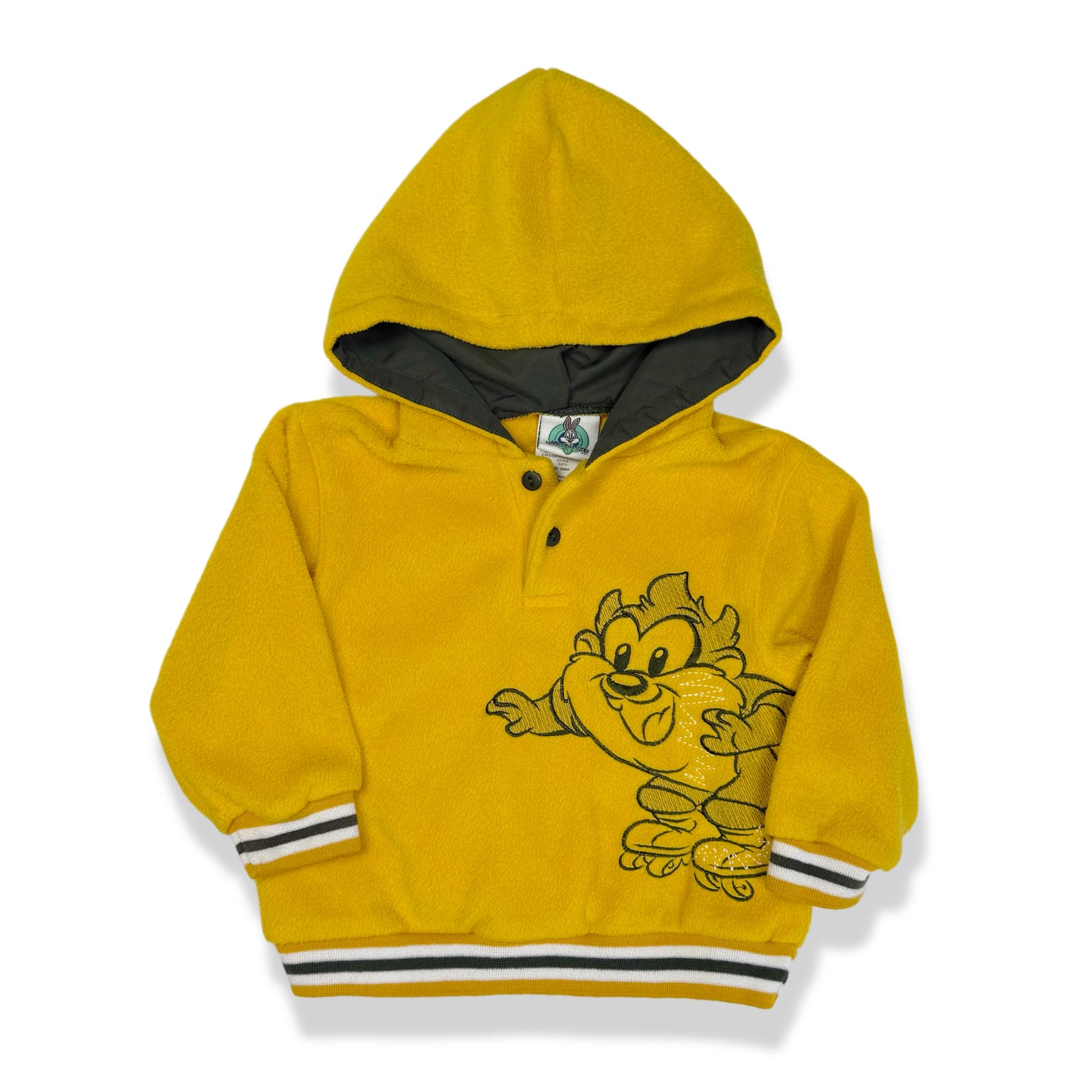 Y2K 2003 Baby Taz Fleece Sweatshirt - 18 Months