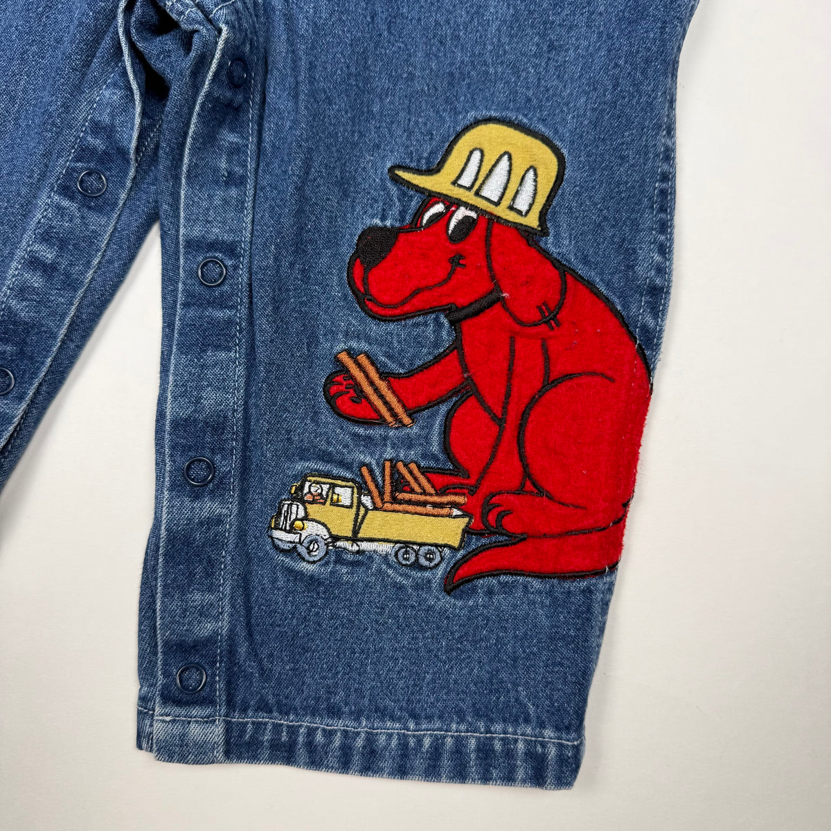 Vintage Y2K Clifford the Big Red Dog Overalls - 18 Months