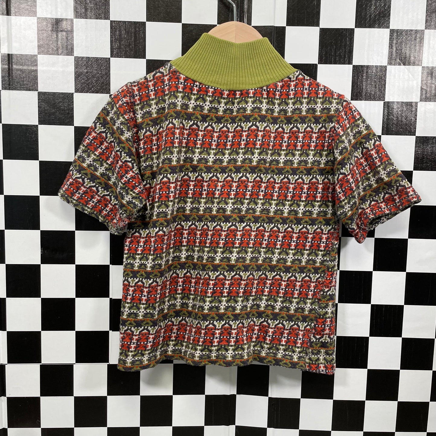 Vintage 1970's Mock Neck Shirt - 4T