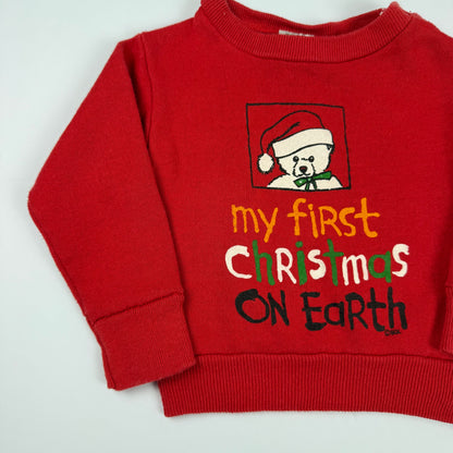 Vintage My First Christmas Sweatshirt - 12 Months