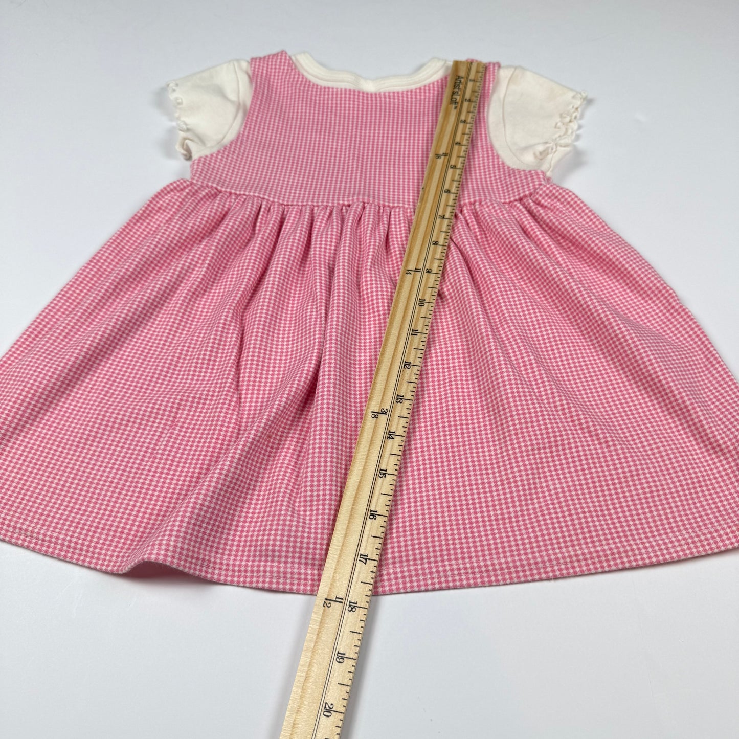 Y2K HealthTex Cherry Flower Gingham Dress - 3T