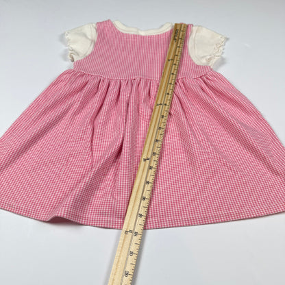 Y2K HealthTex Cherry Flower Gingham Dress - 3T