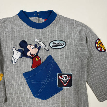 Y2K Mickey Mouse Long Sleeved Shirt - 2T