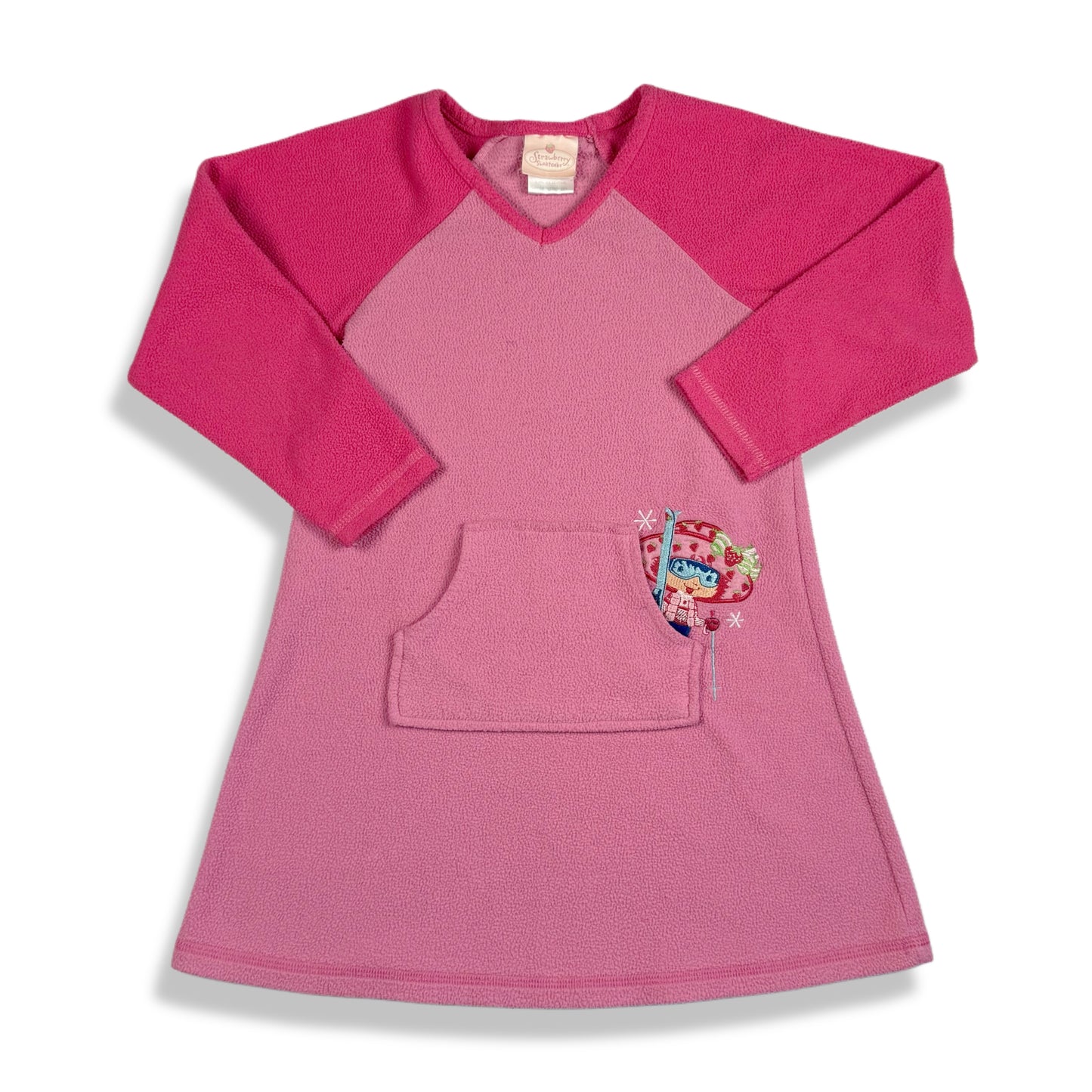 Vintage 2004 Strawberry Shortcake Fleece Nightgown - 4/5T