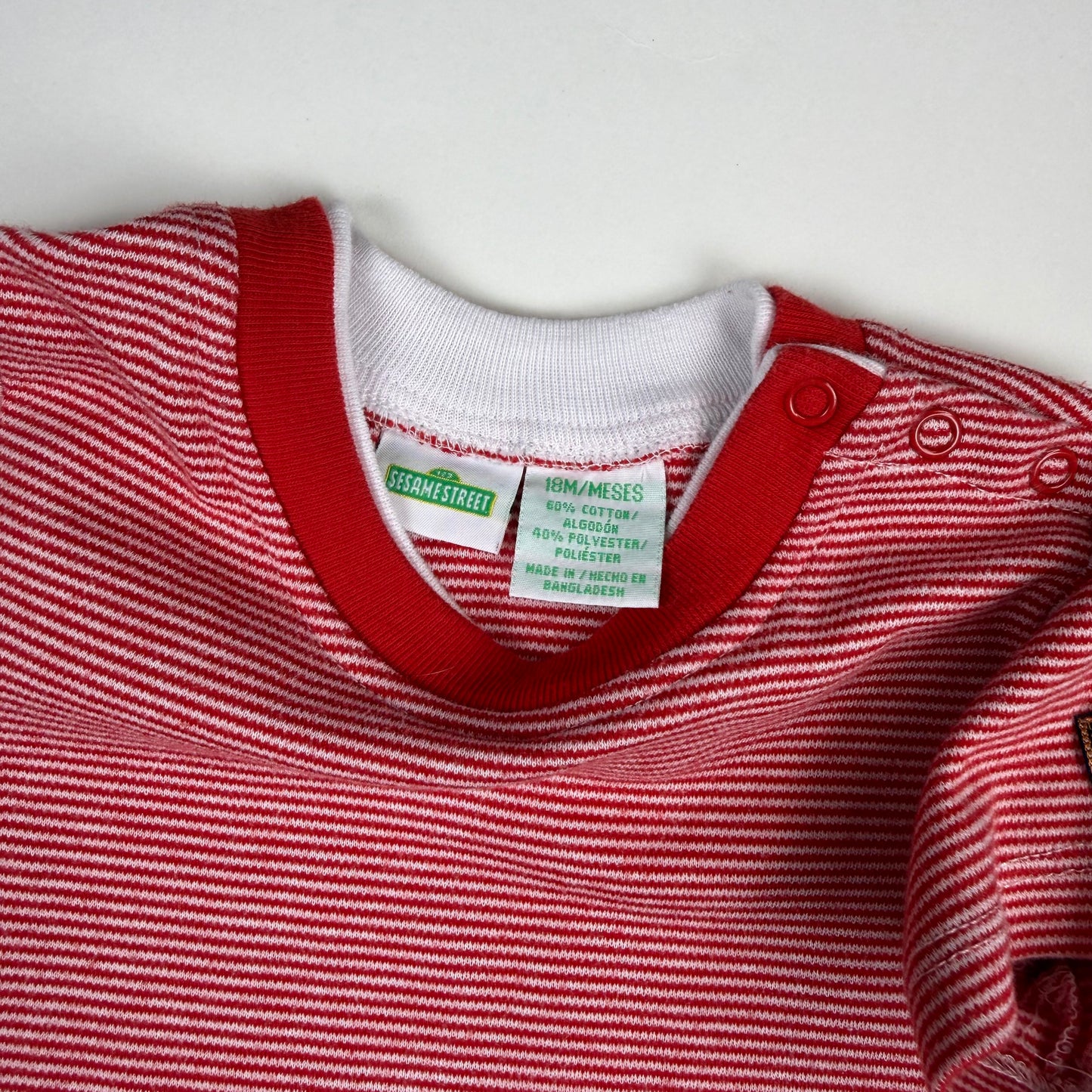 Vintage Elmo Striped Shirt - 18 Months