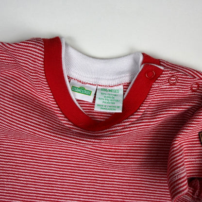Vintage Elmo Striped Shirt - 18 Months