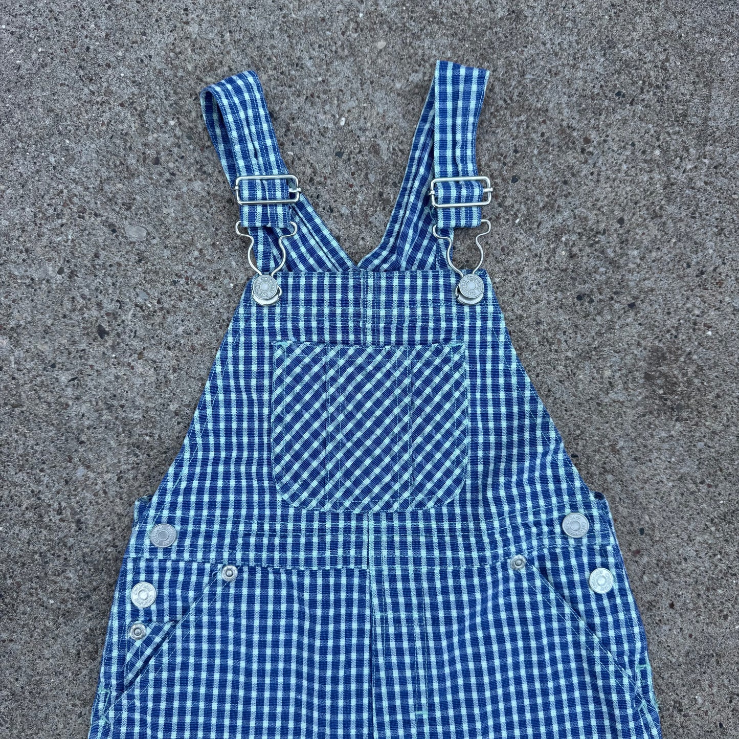 Vintage Y2K Cherokee Gingham Shortalls - 3T