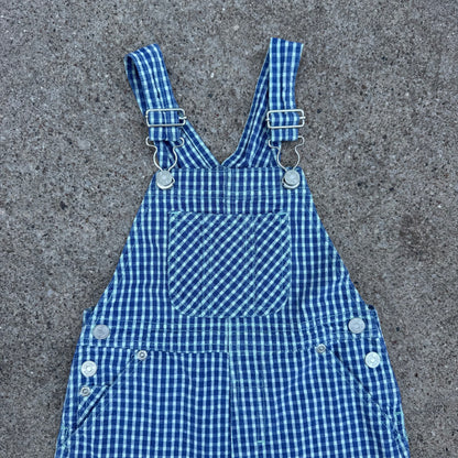 Vintage Y2K Cherokee Gingham Shortalls - 3T