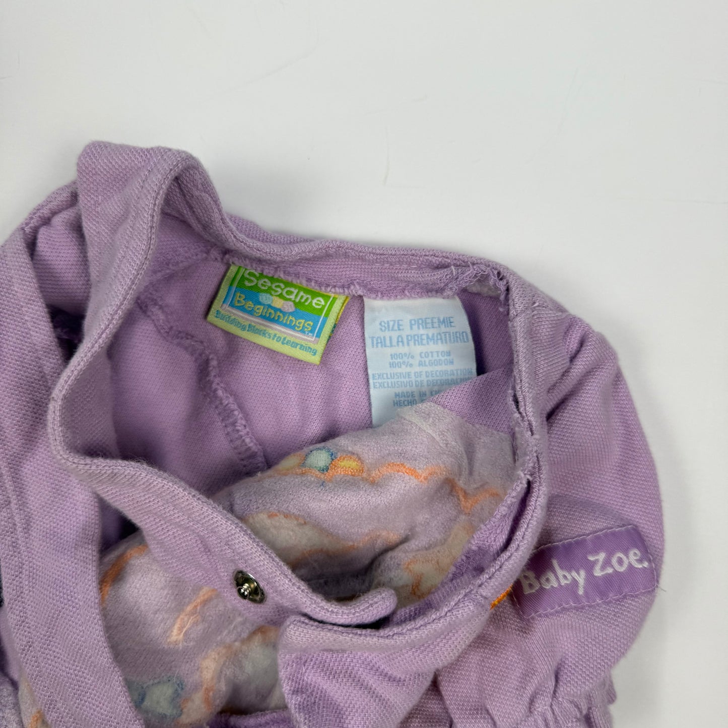 2006 Baby Zoe Romper - Preemie/Newborn