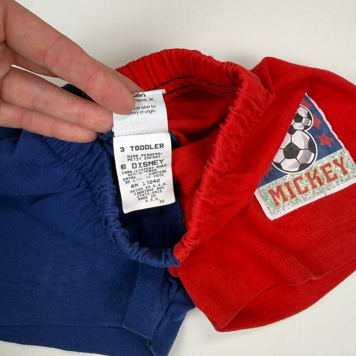 Vintage Mickey Soccer Shorts - 3T