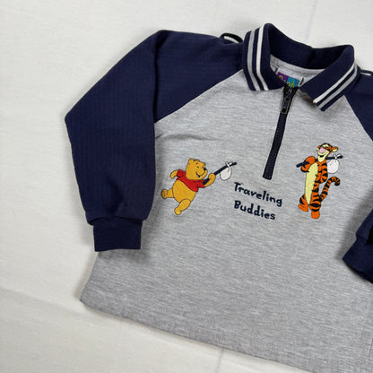 Vintage 1990's Winnie the Pooh Tigger Collared Sweatshirt - 4T