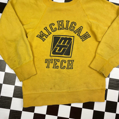 Vintage 1960's Michigan Tech Sweatshirt - Size 6