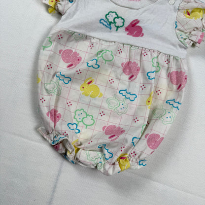 Vintage Health-Tex Bunny Easter Romper - 9 Months