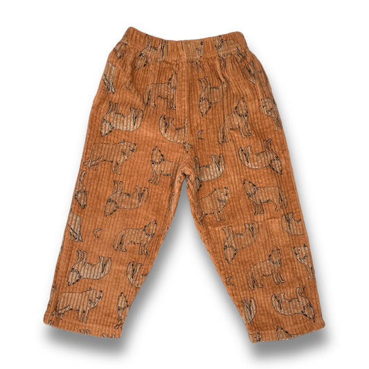 Vintage 1990's Wolf Corduroy Pants - 4T