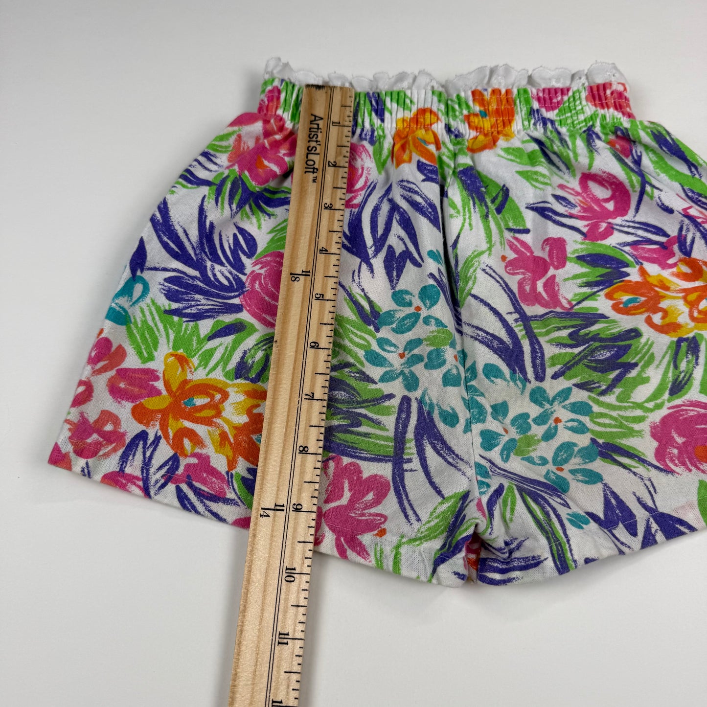 Y2K Andover Togs Floral Shorts - 3/4T
