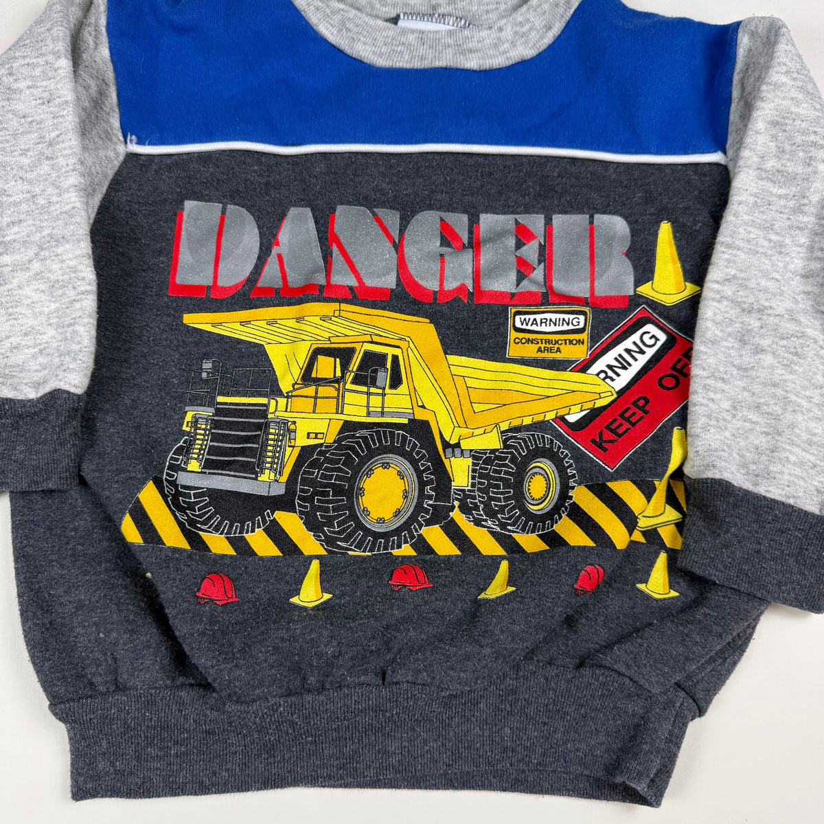 Vintage Construction Truck Sweatshirt - 2T