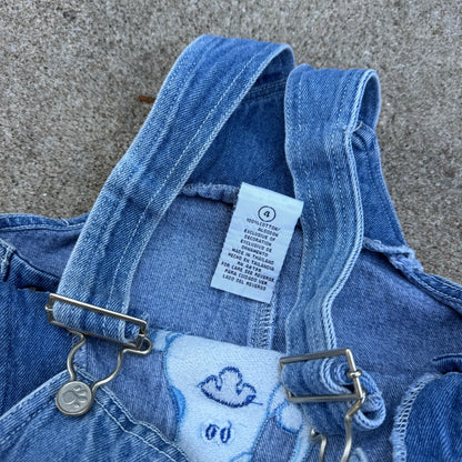 Vintage Y2K Blues Clues Baseball Denim Overalls - 4T