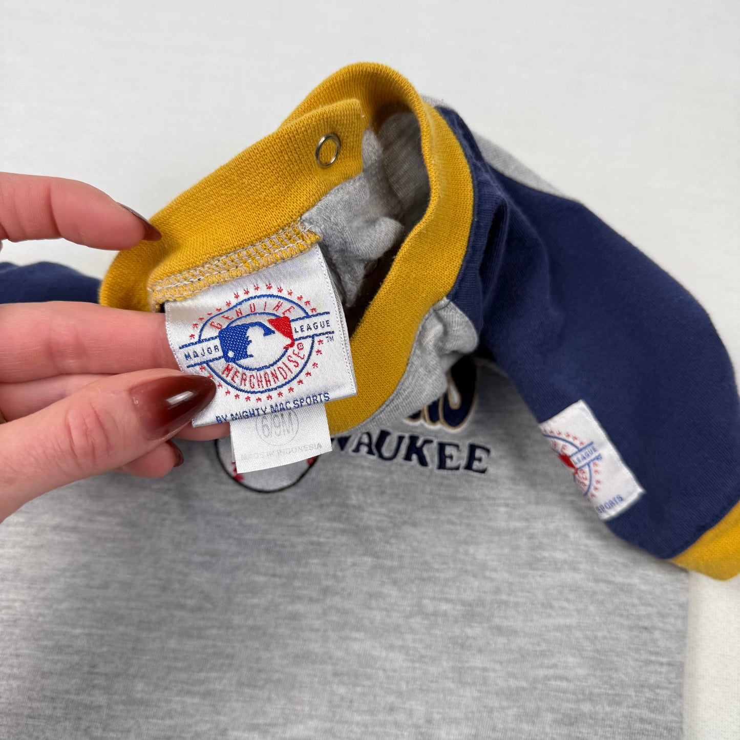 Vintage Milwaukee Brewers Baby Romper - Baby 6/9 Months