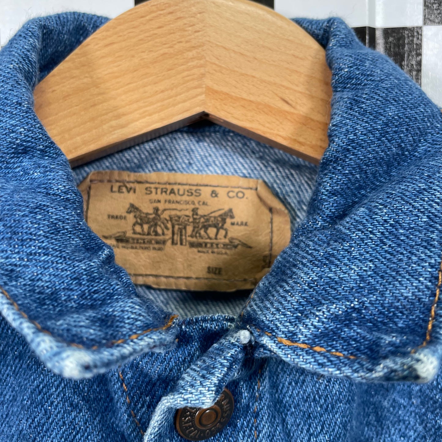 Vintage Levi's Orange Tab Denim Jacket - 24 Months