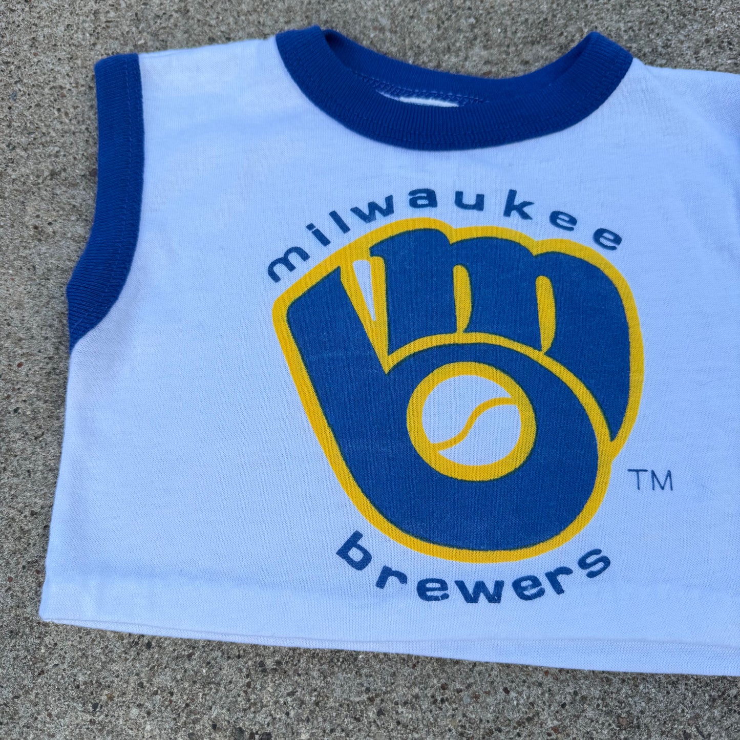 Vintage Milwaukee Brewers Crop Top - 2T