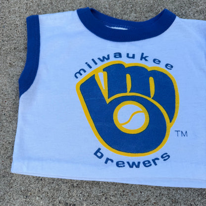 Vintage Milwaukee Brewers Crop Top - 2T