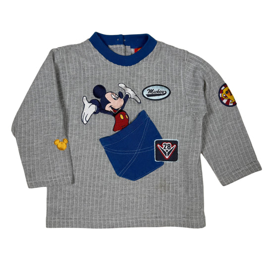 Y2K Mickey Mouse Long Sleeved Shirt - 2T